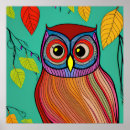 Search for abstract owl art Colourful
