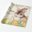 Search for happy easter wrapping paper Watercolor bunny