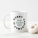 Search for end of year mugs Christmas teacher