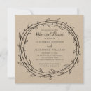Search for wreath rehearsal dinner invitations Botanical