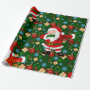 Search for dab wrapping paper Dabbing santa claus
