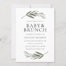 Search for leaf baby shower invitations Greenery