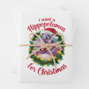 Search for hippopotamus wrapping paper Merry christmas