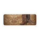Search for western wedding return address labels Cowboy boots