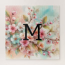 Search for cherry blossom puzzles Watercolor