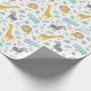 Search for cute jungle animals wrapping paper Modern