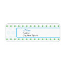 Search for blue dots return address labels Girl