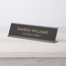 Search for black and gold name plates Classy