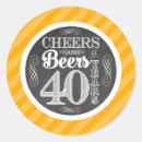 Search for cheers to 40 years stickers 40th birthday