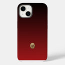 Search for red gold iphone cases Monogram initial