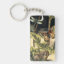 Search for butterfly rectangular key rings Cream