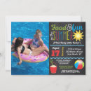 Search for chalkboard pool invitations Summer party