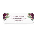 Search for red wine return address labels Burgundy