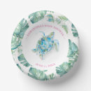 Search for beach baby shower plates Luau