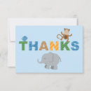 Search for jungle animals baby shower cards Blue