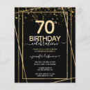 Search for 70th birthday invitations Stylish