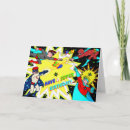 Search for comic book birthday cards Colourful