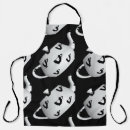 Search for black tea aprons Black and white
