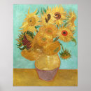 Search for famous flower paintings posters Sunflowers