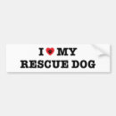 Search for i love my rescue dog bumper stickers Heart