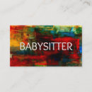 Search for teen babysitting business cards Babysitter
