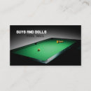 Search for billiard business cards Hall