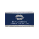 Search for blue and silver return address labels Glitter