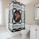 Search for red rose shower curtains Illustration