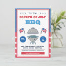 Search for independence day celebration invitations Red white blue