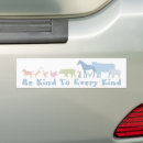 Search for be kind to animals bumper stickers Vegan