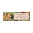 Search for cute lion return address labels Modern