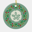 Search for sand dollar christmas tree decorations Seashell