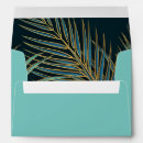 Search for tropical wedding envelopes Turquoise
