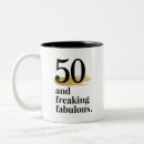 Search for age 50 mugs Black and white