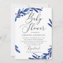 Search for navy blue baby shower invitations Elegant