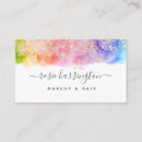 Search for rainbow foil business cards Salon