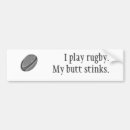 Search for rugby bumper stickers Funny
