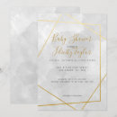 Search for diamond baby shower invitations Gold