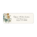 Search for winter return address labels Watercolor floral
