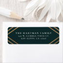 Search for dark teal return address labels Gold