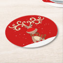 Search for reindeer paper coasters antlers