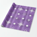 Search for purple snowflakes wrapping paper Winter