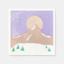 Search for christmas scene napkins Mountains