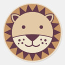 Search for lion face stickers Cute