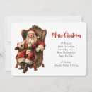 Search for vintage chair cards Santa claus