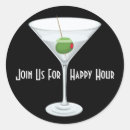 Search for happy hour stickers Martini