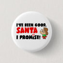Search for good girl round badges pins Santa