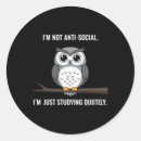 Search for funny owl stickers Magic moon