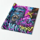 Search for street graffiti wrapping paper Retro
