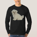 Search for maltese shih tzu tshirts White